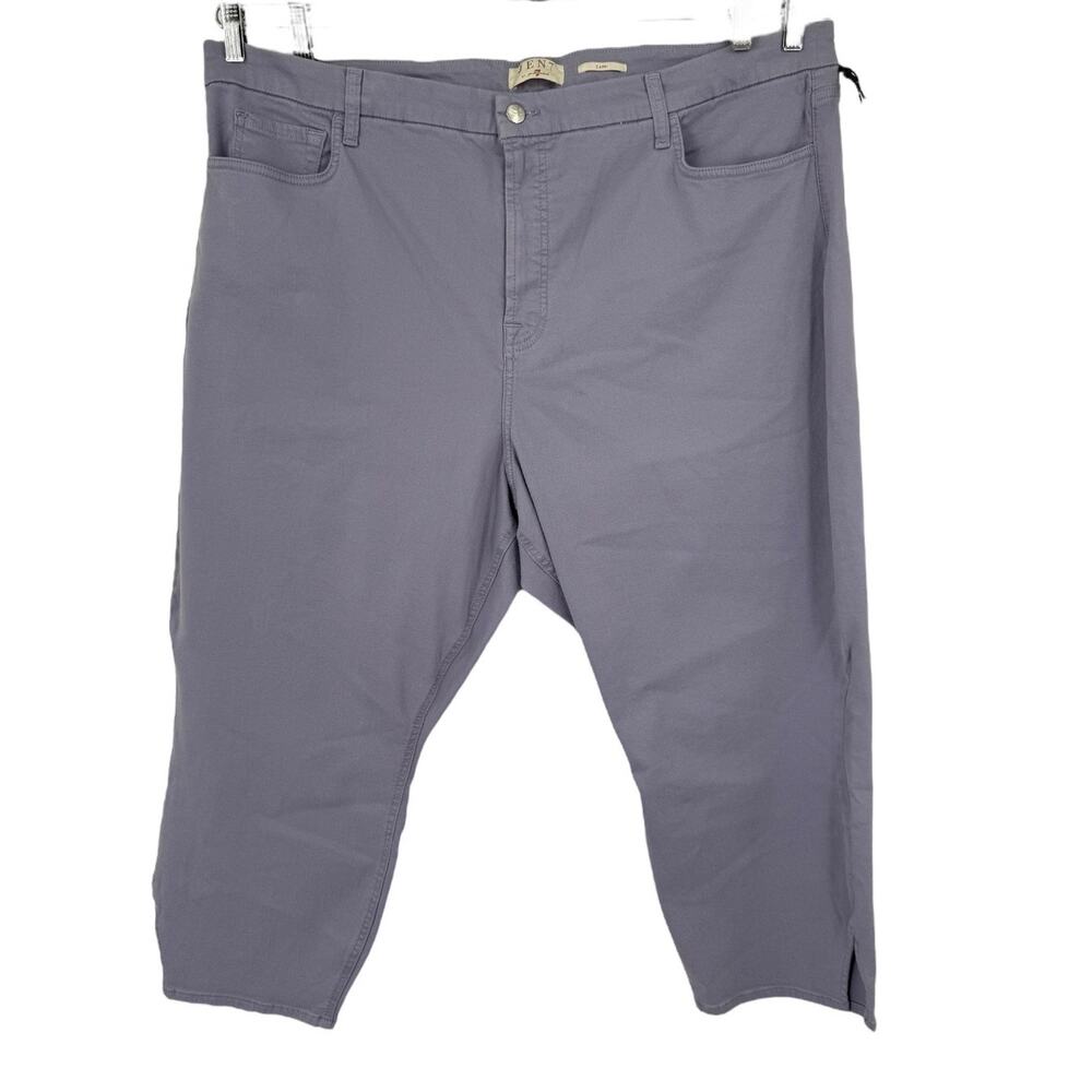 Jen7 by 7 for All Mankind Capri w/ Side Slits purple plus size 26